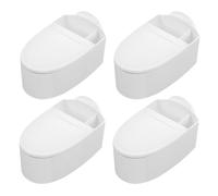 HANABASS Cendrier Mural Créatif de Toilettes Couvercle, 4 Pièces, Matériau PP et Acier Inoxydable, Design pour Décoration Intérieure