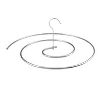 HANABASS Étendoir à Linge en Spirale en Acier Inoxydable Robuste, Cintre à Courtepointe Argenté, Gain de Place pour Balcon et Séchage Rapide