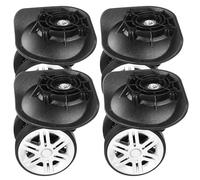 HANABASS Kit Réparation Roues de Valise Pivotantes 360° en TPE et PP, Lot de 4 roulettes Universelles à Double Rangée, Compatible Valises à roulettes et Coffres de Voyage