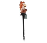 HANABASS Lampe Solaire Extérieure Installation Facile à Piquet en Résine Forme Écureuil pour Jardin et Mariage