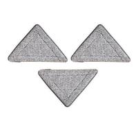 HANABASS Lot de 3 Lingettes de Rechange pour Balai Triangulaire 25x20x20 Cm en Microfibre Chenille Ultra-Douce Réutilisable Lavage Facile Nettoyage Maison la Cuisine Salle de Bain