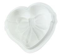 HANABASS Moule à Gâteau en Silicone de Cœur Blanc Multi-fonction sans Odeur pour Pâtisserie Fondant et Fabrication de Bonbons pour Garçon et Filles
