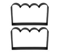 HANABASS Moule pour Bordure de Jardin en PVC Réutilisable, Moule à Route en Béton Rectangulaire, Résistant aux Intempéries, pour Création de Chemins Extérieurs et Décor Jardin 2pcs