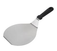 HANABASS Pelle à Pizza pour Transfert Facile en Acier Inoxydable Manche en Plastique Noir Design Ergonomique Rond Ustensile Cuisine pour Usage Quotidien