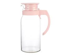 HANABASS Pichet à Eau Style Classique Élégant en Verre Quartz Résistant la Chaleur 1100ml, Récipient D'eau Étanche et Solide pour Chambre ou Salon