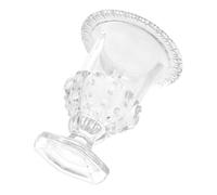 HANABASS Plateau de Rangement en Verre Européen pour Fruits et Gâteaux, Assiette à Gâteau Design Unique sur Pied, Style Simple