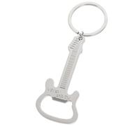 HANABASS Porte-clés Argenté Forme Guitare Ouvre-bouteille en Alliage Léger et Compact Design Unique pour Cuisines et Fêtes pour Amateurs de Bière