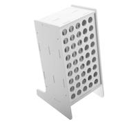 HANABASS Porte-crayons de Bureau en Plastique, Présentoir à Crayons 45 Trous, Design Incliné, Blanc, Rangement de Matériel Artistique pour Marqueurs, Garçon et Filles, Maternelle et Maison