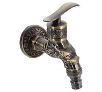 HANABASS Robinet Mural Vintage en Alliage de Zinc G1/2 à Tête de Dragon, Robinet D’eau Froide Simple, pour Buanderies et Lavabos de Balcon