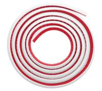 HANABASS Ruban Adhésif les Environnements Domestiques Protection les Débris Quart de Rond en Pvc Blanc, Moulure Flexible Auto-adhésive de 3 Mètres pour Sol, Baignoire et Escaliers