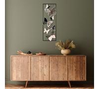 Hanah Home Accessoire mural décoratif en métal peint à la main, 32 x 90 x 5 cm, 100% métal, variations de couleurs uniques, parfait pour les amateurs de décoration d'intérieur et d'art