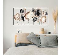 Hanah Home Accessoire mural décoratif fait à la main en métal, 40 x 81 cm, 100% métal (1,5 mm), design unique peint à la main, parfait pour les amateurs de décoration d'intérieur et d'art