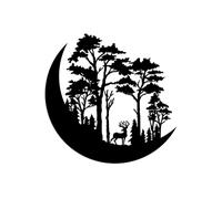 Hanah Home Accessoire mural élégant en métal noir, 50 x 50 cm, 100% métal, épaisseur 1,5 mm, montage mural facile, parfait pour la décoration d'intérieur moderne