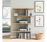 Hanah Home Bookshelf, Chêne Anthracite, Taille Unique