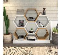 Hanah Home Bookshelf, Chêne Blanc, Taille Unique
