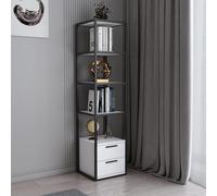 Hanah Home Bookshelf, Noir/Blanc, Taille Unique