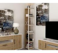 Hanah Home Bookshelf, Oak White, Taille Unique