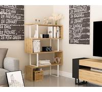 Hanah Home Bookshelf, Oak White, Taille Unique
