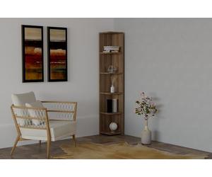 Hanah Home Bookshelf, Walnut, Taille Unique