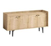 Calicosy Buffet NAVI 4 portes 150 × 80 × 40 cm Chêne Saphir