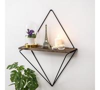 Hanah Home CM-018-SRK, Spruce Wood, Noyer foncé Noir, Taille Unique