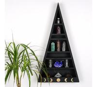Hanah Home CRY002, Bois Massif, Noir, Taille Unique