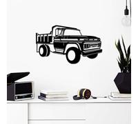 Hanah Home Élégant accessoire mural décoratif en métal, noir, 60 x 35 cm, 100% métal, 1,5 mm d'épaisseur, léger (0,795 kg), parfait pour la décoration d'intérieur moderne