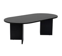 Hanah Home Table basse Sable Bois ovale noire 119 x 60 x h40 cm