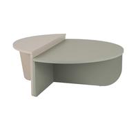 Hanah Home Ensemble de Table à café élégante (2 pièces) - Vert cendré et Pierre de Sable - 90 x 60 x 30 cm et 85 x 30 x 35 cm - 100% mélamine - Épaisseur : 18 mm - Design Moderne pour Salon