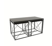 Hanah Home Ensemble de Table Basse, Planche à découper 100% mélamine, Taille Unique