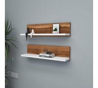 Hanah Home étagère, mélamine, Blanc Noyer, Taille Unique