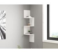 Hanah Home Étagère Murale scandinave, Blanche, 25 x 105,4 x 25 cm, Panneau de Particules 100% mélamine, épaisseur 18 mm, Solution de Rangement élégante avec étagères Multiples