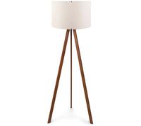 Hanah home lampadaire MDF et PVC - écru et marron
