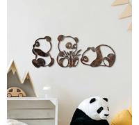 Hanah Home Lot de 3 accessoires muraux en métal peints à la main | Couleurs anciennes | Dimensions : 26 x 18 cm, 27 x 20 cm, 18 x 28 cm | Décoration d'intérieur unique et élégante