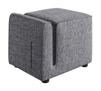 Hanah home Pouf-coffre avec rangement - Gris