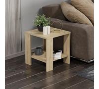 Hanah Home Sapphire Oak Side Table 40 x 40 x 42 cm | Tableau en Particules 100% mélamine | Élégant et Fonctionnel pour Les Salons Modernes et Les Chambres à Coucher
