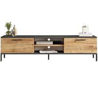 Hanah Home Support TV, mélamine, Atlantic Pin Anthracite, Taille Unique