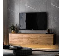Meuble TV lumineux au néon Pin Atlan 160 x 35 x 32