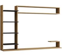 Hanah Home Support TV, mélamine, Sapphire Anthracite, Taille Unique