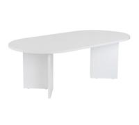 Hanah Home Table à café Blanche élégante, 119 x 60 x 39,8 cm, 100% mélamine, épaisseur 18 mm, Design Moderne pour Salon et Salon