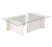 Table basse Flavio Bois blanc 105 x 65 x h30cm