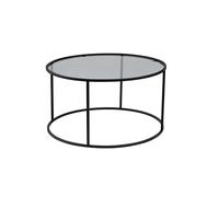 Table basse Aurum 80 noir gris 80 x 80 x h43cm