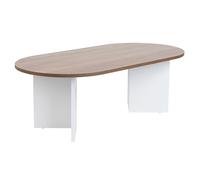 Table basse Sable noyer blanc 119 x 60 x h40cm