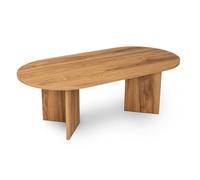 Hanah Home Table à café Moderne Rustique, Lute, 120 x 60 x 40 cm | Fabriqué en 100% MDF, épaisseur : 18 mm | Parfait pour Les espaces Modernes à Domicile et d'étude, Design élégant et Fonctionnel