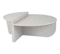 Hanah home Table basse ronde Podium - Gris