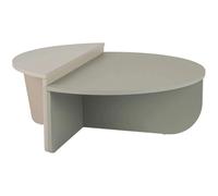 Hanah home Table basse ronde Podium - Vert et beige