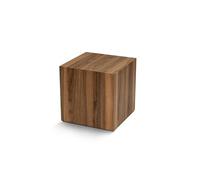 Hanah Home Table latérale, Noyer, 50 x 45 x 45 cm | Fabriqué en 100% MDF, épaisseur : 18 mm | Parfait pour Les espaces Modernes à Domicile et d'étude, Design élégant et Fonctionnel