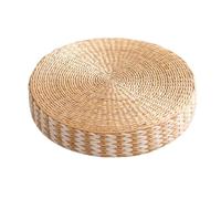 HANCHE Round Floor Cushion, Tatami Seat Stool, Woven Meditation Pillow