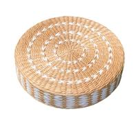 HANCHE Round Floor Cushion, Tatami Seat Stool, Woven Meditation Pillow