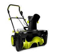 Hand Push Snow Sweeper, Nylon Spiral Blade, for Driveway Clearing | Cordless Snow Blower, 50cm/20in Clearing Width, Snow removal depth 25cm/10in, 3500 W Brushless Motor, for Driveway